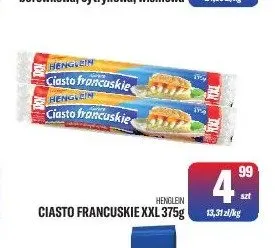 Ciasto francuskie XXL Henglein promocja w Tomi Markt
