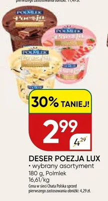 Deser poezja lux promocja w Chata Polska