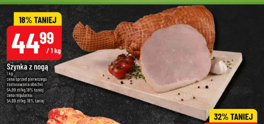 Szynka z nogą promocja w POLOmarket