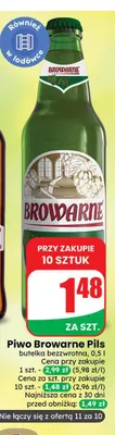 Piwo Browarne Pils promocja w Dino