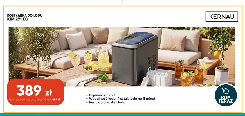 Kostkarka do lodu Kernau promocja w Max Elektro