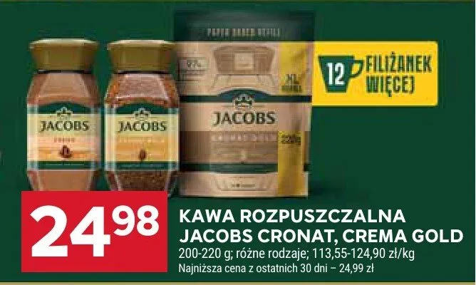 Kawa rozpuszczalna Cronat, Crema Gold promocja w Stokrotka