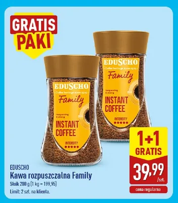 Kawa rozpuszczalna Eduscho Family promocja w Aldi