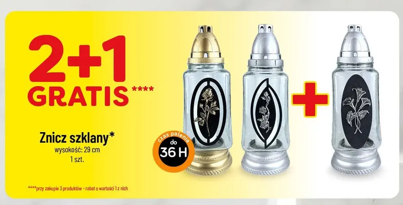 Znicz szklany promocja w POLOmarket