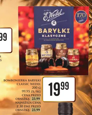 Bombonierka Baryłki Klasyczne E.Wedel promocja w Dino