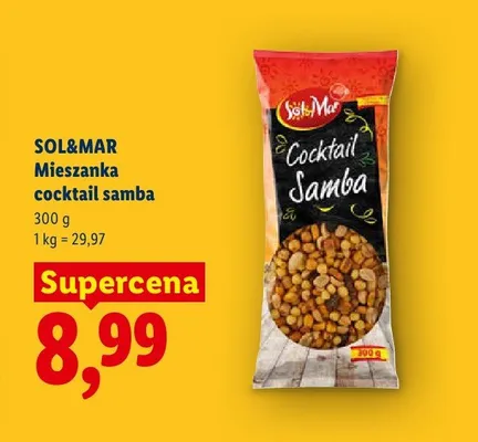 Mieszanka cocktail samba Sol&Mar promocja w Lidl