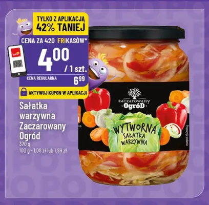Sałatka warzywna Wytworna Zaczarowany Ogród promocja w POLOmarket