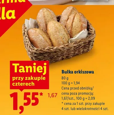 Bułka orkiszowa promocja w Lidl