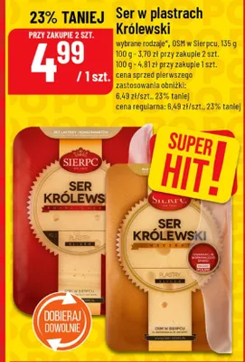Ser w plastrach Królewski promocja w POLOmarket