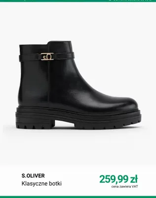 Klasyczne botki S.Oliver promocja w Deichmann