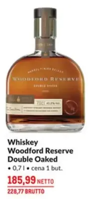 Whiskey Woodford Reserve Double Oaked promocja w Makro