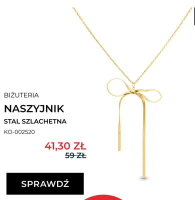 Naszyjnik stal szlachetna KO-002520 Briju promocja w Dzień Dziecka