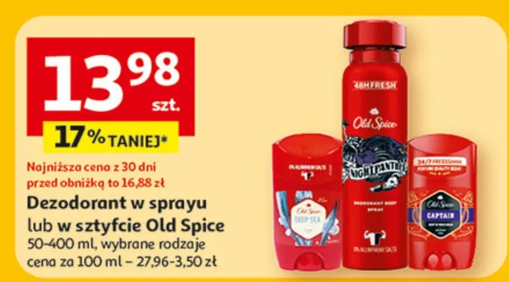 Dezodorant w sztyfcie Old Spice promocja w Auchan