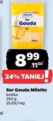Ser Gouda Miletto kostka promocja w Netto