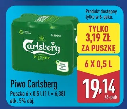 Piwo Carlsberg promocja w Aldi
