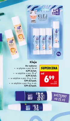 Klej w sztyfcie Oxford 4-pak promocja w Biedronka