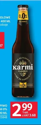 Piwo bezalkoholowe Karmi Classic 0,0% promocja w Selgros