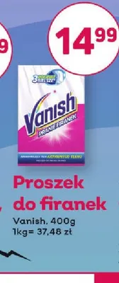Proszek do firanek Vanish promocja w Bliski