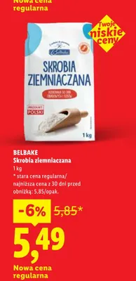 Skrobia ziemniaczana Belbake promocja w Lidl