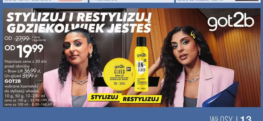 Kosmetyki do stylizacji włosów GOT2B promocja w Super-Pharm