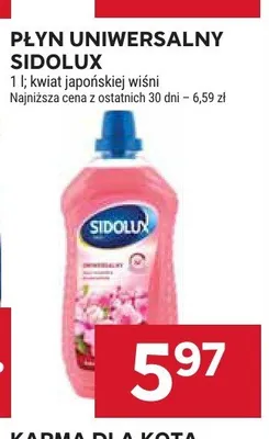 Płyn uniwersalny Sidolux promocja w Stokrotka