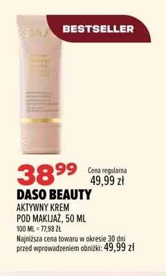 Aktywny krem pod makijaż Daso Beauty promocja w Drogerie Natura