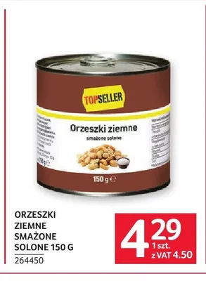 Orzeszki ziemne smażone solone Topseller promocja w Selgros
