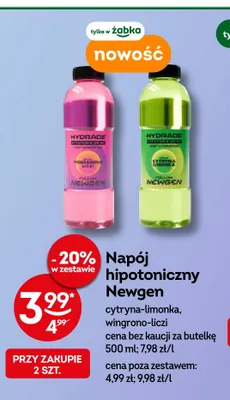 Napój hipotoniczny Newgen cytryna-limonka promocja w Żabka