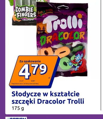 Słodycze w kształcie szczęki Dracolor Trolli promocja w Action