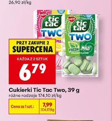 Cukierki Tic Tac Two Emo promocja w Biedronka