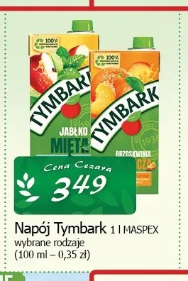 Napój Tymbark jabłko mięta promocja w CEZAR Delikatesy