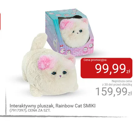 Interaktywny pluszak Rainbow Cat Smiki promocja w Smyk