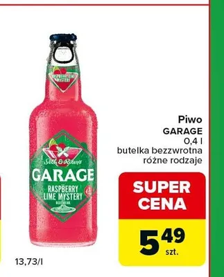 Piwo Garage Raspberry Lime Mystery promocja w Carrefour Express