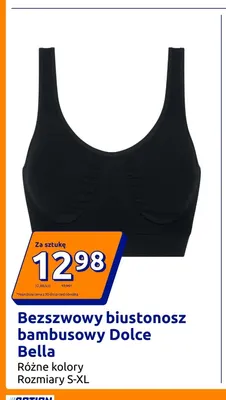 Bezszwowy biustonosz bambusowy Dolce Bella promocja w Action