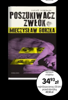 Książka Poszukiwacz zwłok Mieczysław Gorzka promocja w Empik