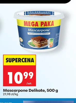 Mascarpone Delikate promocja w Biedronka