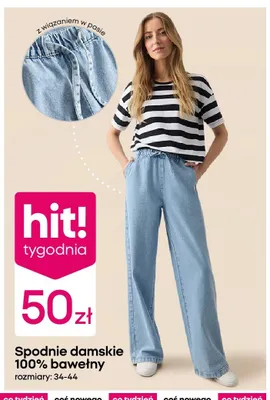 Spodnie damskie 100% bawełny promocja w Pepco