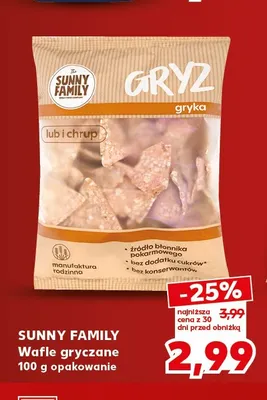 Wafle gryczane Sunny Family promocja w Kaufland