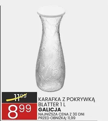 Karafka z pokrywką Blatter promocja w Wafelek