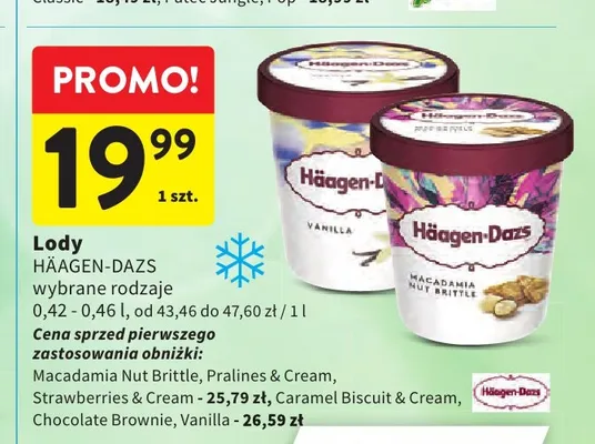 Lody Macadamia Nut Brittle Häagen-Dazs promocja w Intermarche