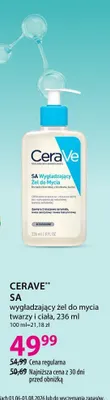 Wygładzający żel do mycia twarzy i ciała CeraVe SA promocja w Hebe