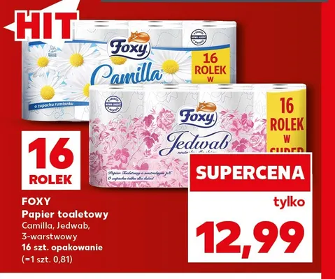Papier toaletowy Camilla Foxy promocja w Kaufland