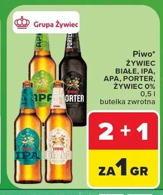 Piwo Żywiec APA promocja w Carrefour Market
