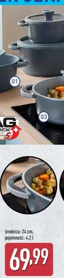 Garnek aluminiowy z pokrywką śr. 24 cm promocja w Aldi