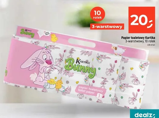 Papier toaletowy 3-warstwowy promocja w Dealz