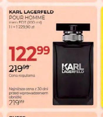 Woda toaletowa Karl Lagerfeld Pour Homme promocja w Drogerie Jawa