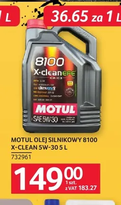 Olej silnikowy 8100 X-Clean 5W-30 Motul promocja w Selgros