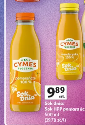 Sok dnia Sok HPP pomarańcza Cymes promocja w Auchan