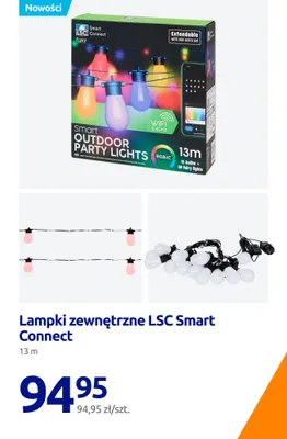 Lampki zewnętrzne Smart Outdoor Party Lights 13m promocja w Action