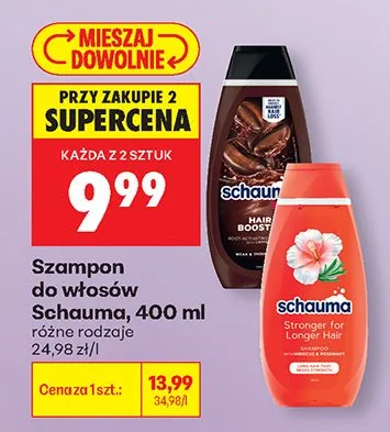 Szampon do włosów różne rodzaje promocja w Biedronka